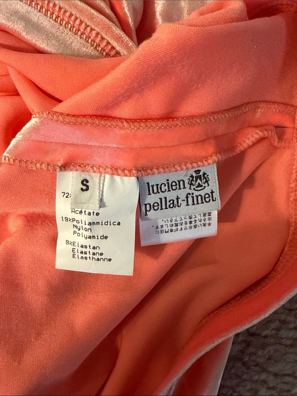 Embellished Coral Velvet A-Line Skirt - Picture 2 of 2
